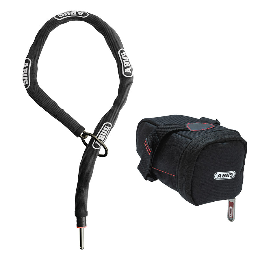 Abus, ACH Classic AdptrChn + FrmLock, Frame Lock, 130cm, 5.5mm, Black