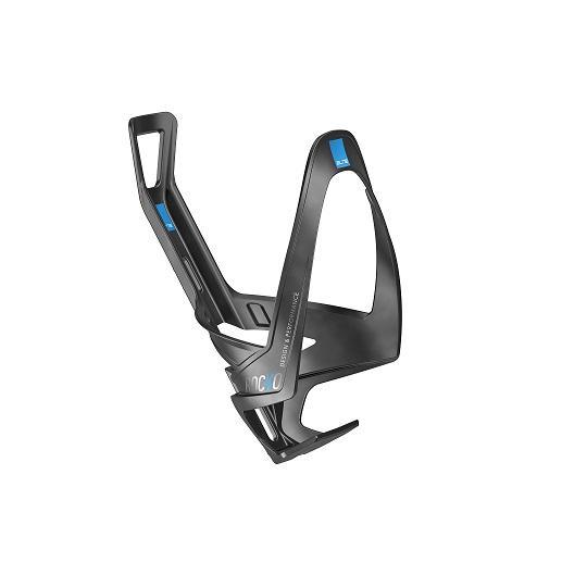 Elite Rocko Carbon Bottle Cage Matte Black w/ Blue Graphic
