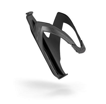 Elite Custom Race Fiber Reinforced Composite Bottle Cage Black Soft Touch w/ Black Graphic