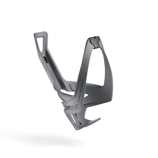 Elite Cannibal XC Fiber Reinforced Composite Bottle Cage Grey Soft Touch w/ Black Graphic