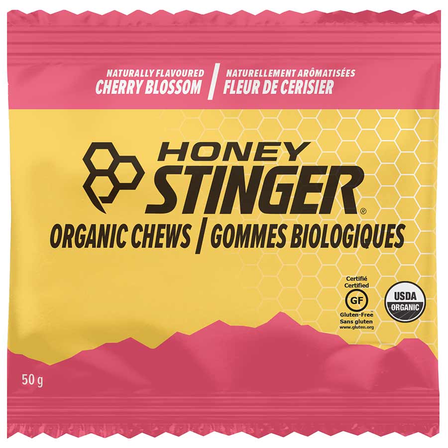 Honey Stinger, Organic Energy Chews, Box of 12 x 50g, Cherry Blossoms