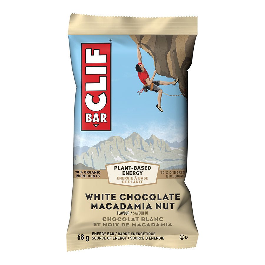 Clif, Energy bars, White Chocolate Macadamia, 12pcs