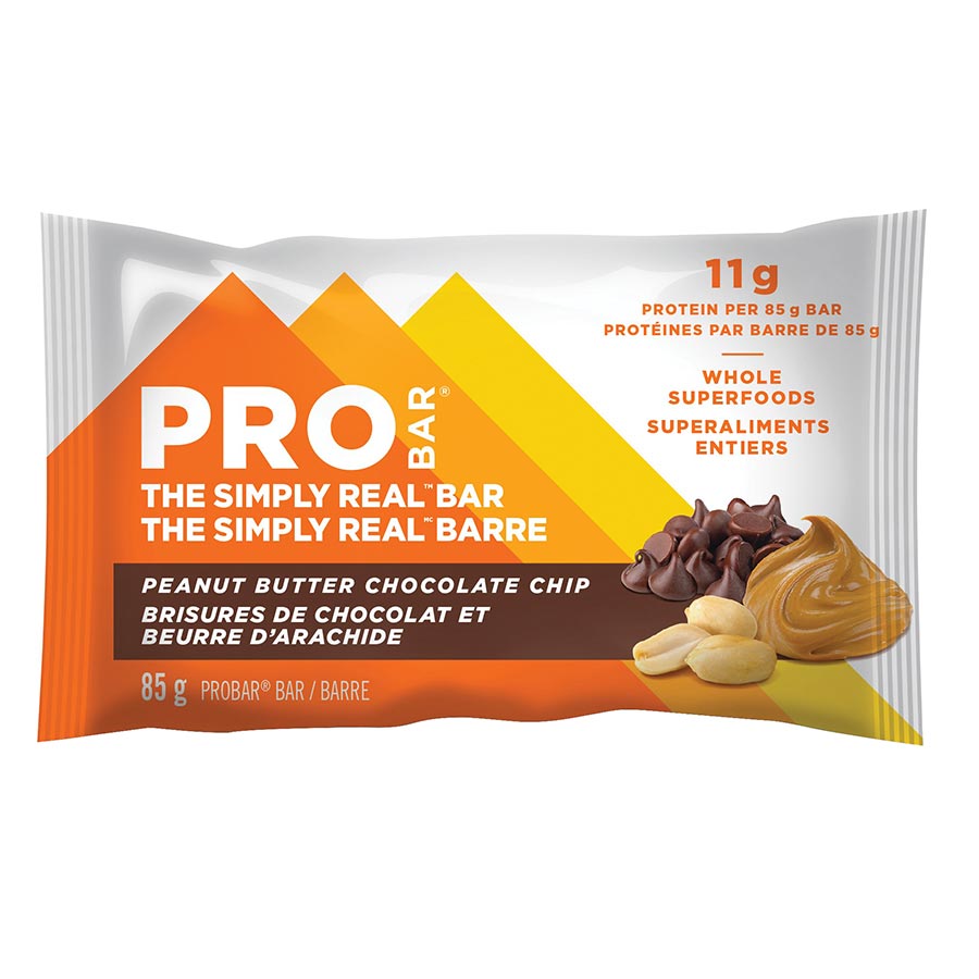 ProBar, Simply Real, Bars, Peanut butter/Chocolate chip, 12pcs