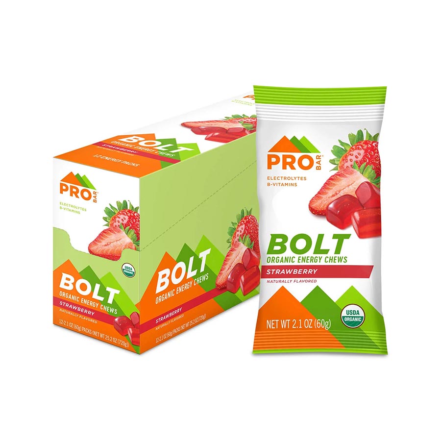ProBar, Bolt, Chews, Strawberry, 12pcs