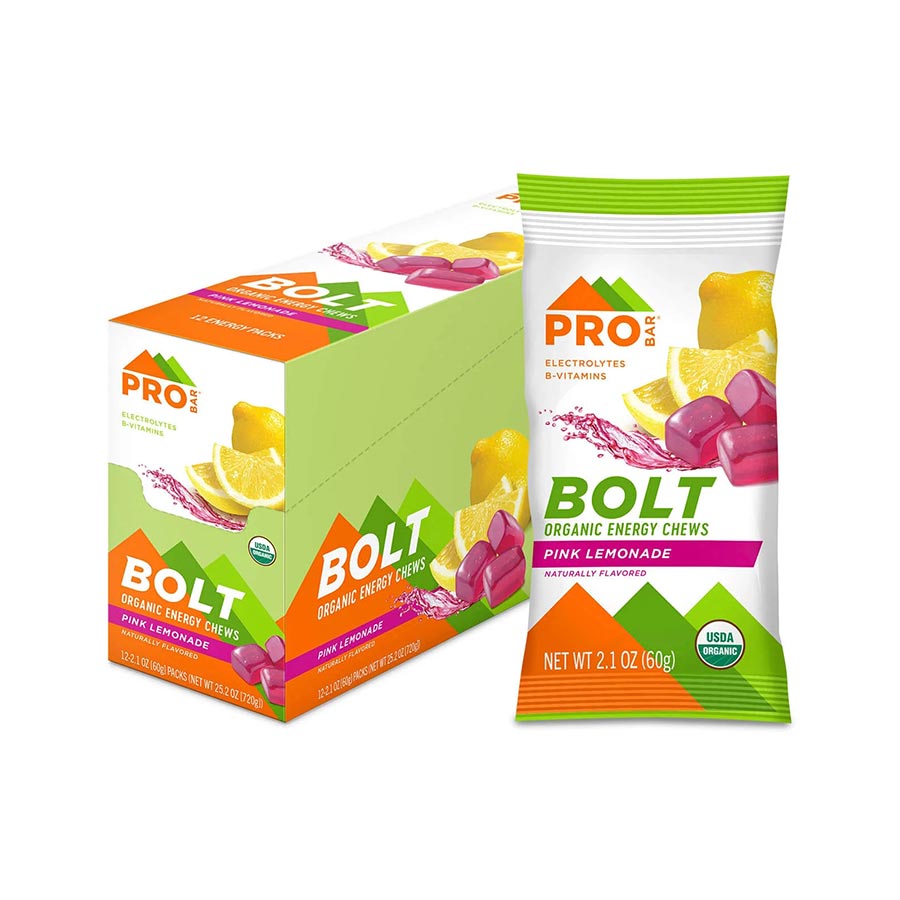 ProBar, Bolt, Chews, Pink Lemonade, 12pcs