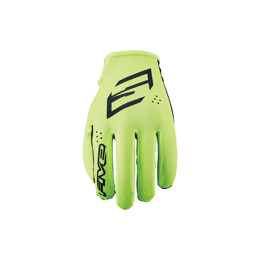 Five Gloves, XR-Ride, Full Finger Gloves, Fluo Yellow, XL, Pair