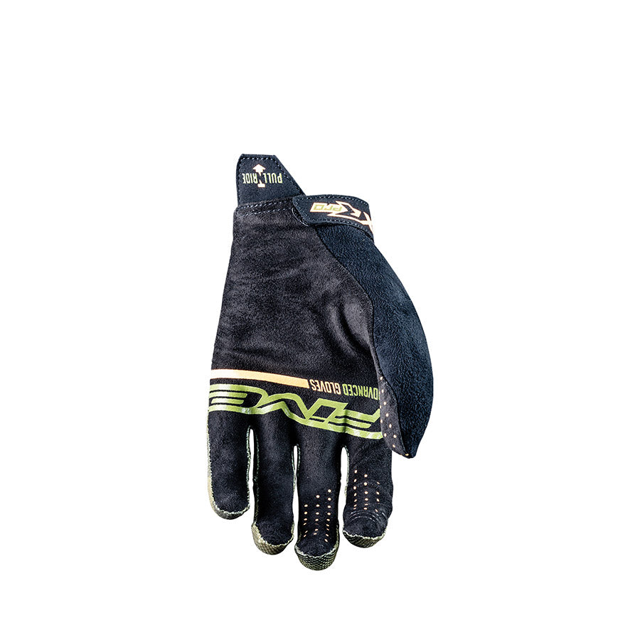 Five Gloves, XR-Pro, Full Finger Gloves, Kaki / Fluo Orange, XL, Pair