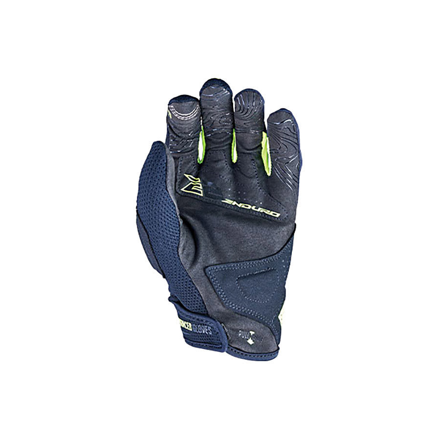 Five Gloves, Enduro 2, Full Finger Gloves, Black/Fluo Yellow, XS, Pair