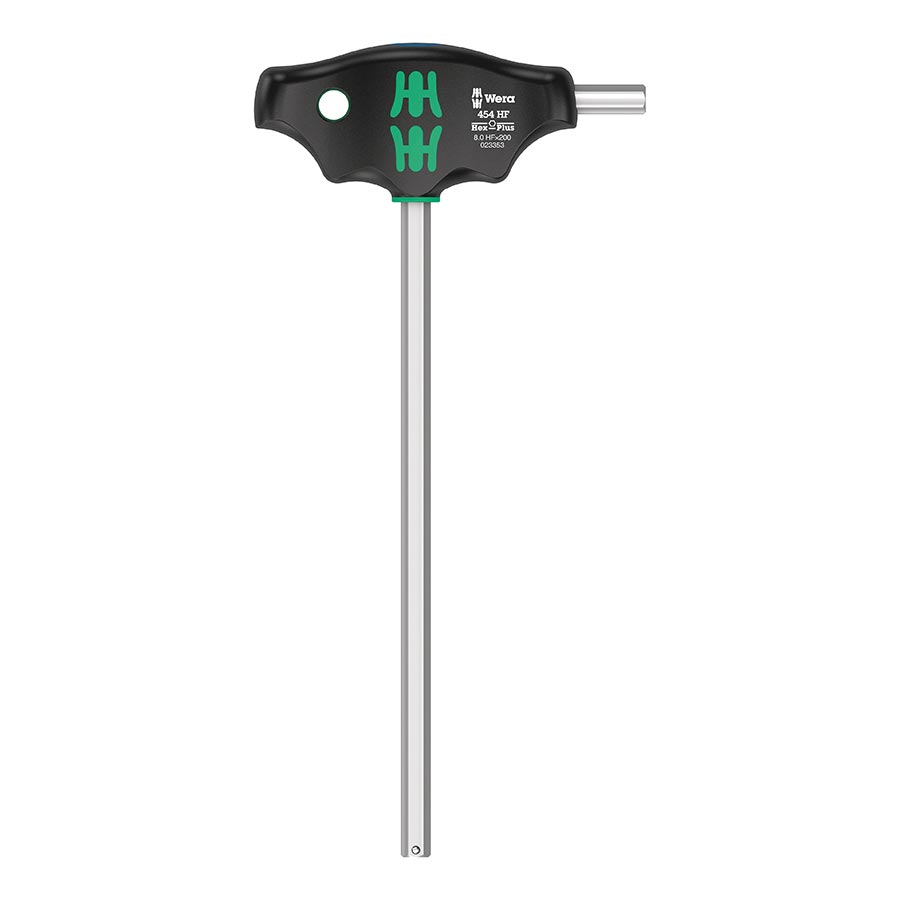 Wera, 454 T-handle Hex-Plus, Hex Wrench, Hex 8.0 x200mm HF, Metric