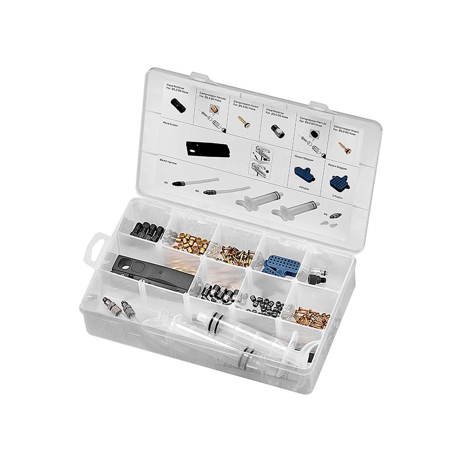TRP Advanced Hydraulic Disc Brake Bleed and Service Kit - For 5.0mm and5.5mm Hoses, 2 or 4-Piston TRP Brakes