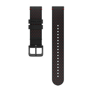 POLAR WB 20MM LTHR BLK/RED M/L