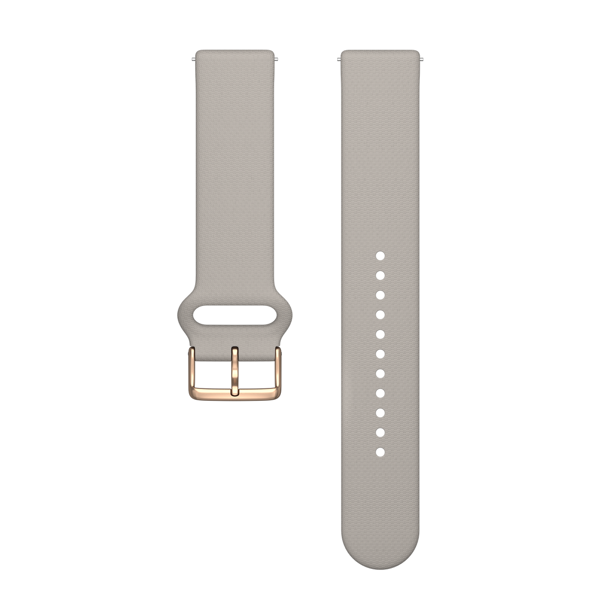 POLAR WRIST BAND 20MM SILICONE GREIGE GOLD S-L T