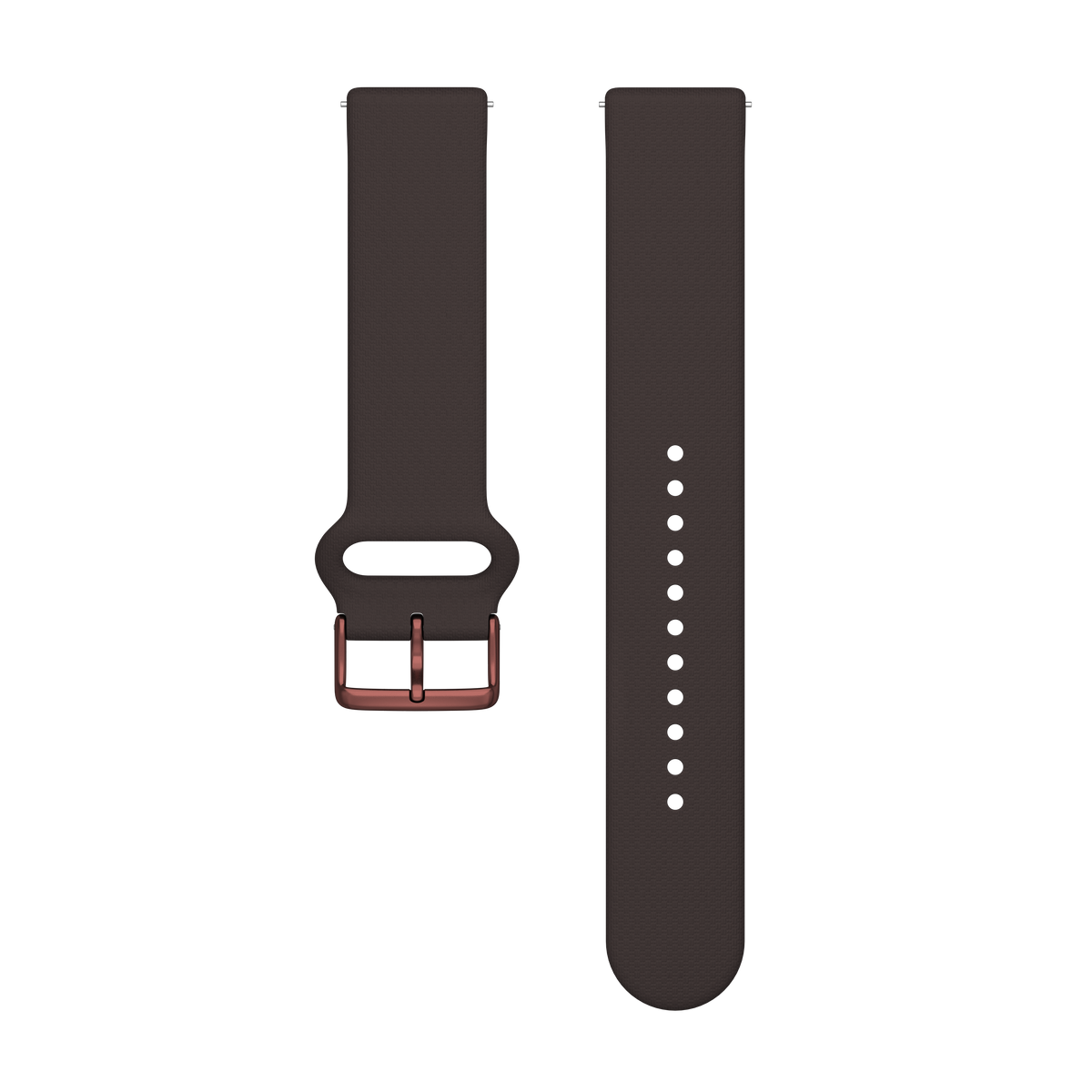 POLAR WRIST BAND 20MM SILICONE BROWN COPPER S-L