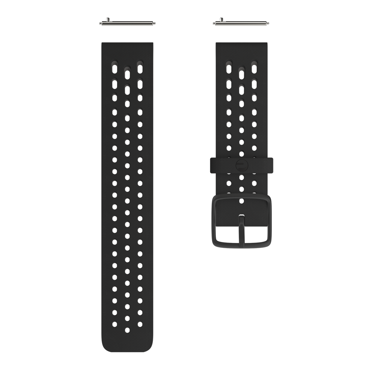 POLAR WRIST BAND 22MM SIL BLK/GRY S-L VM2