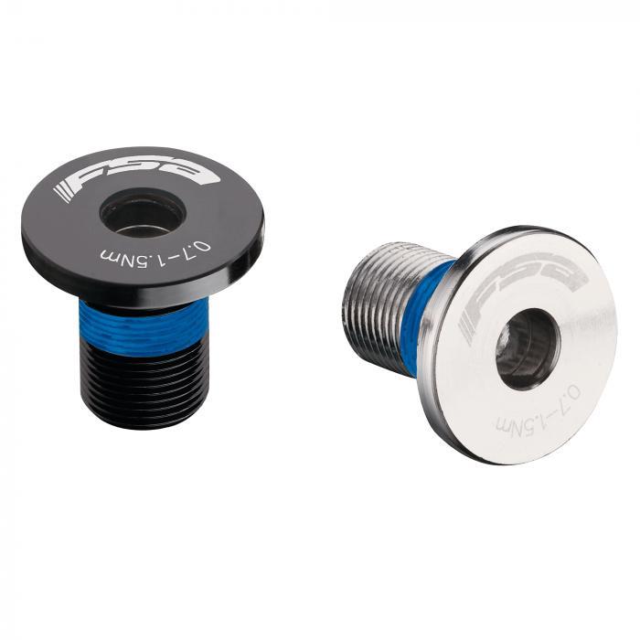 FSA Crankset Part, Crank Bolt, Self-Extracting, MegaExo, M12, Silver, (Gamma/Omega/Patterson)