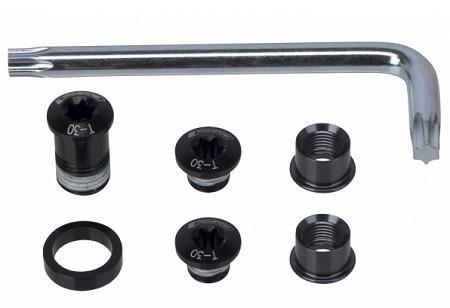 FSA Hardware, Chainring Bolts, Afterburner ATB, Black, / 5