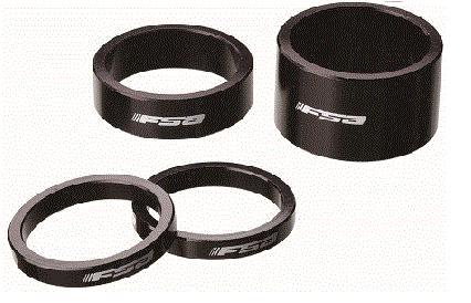 FSA Headset Part, Headset Spacer, 1-1/8", 20mm, Alloy, Black, / 5