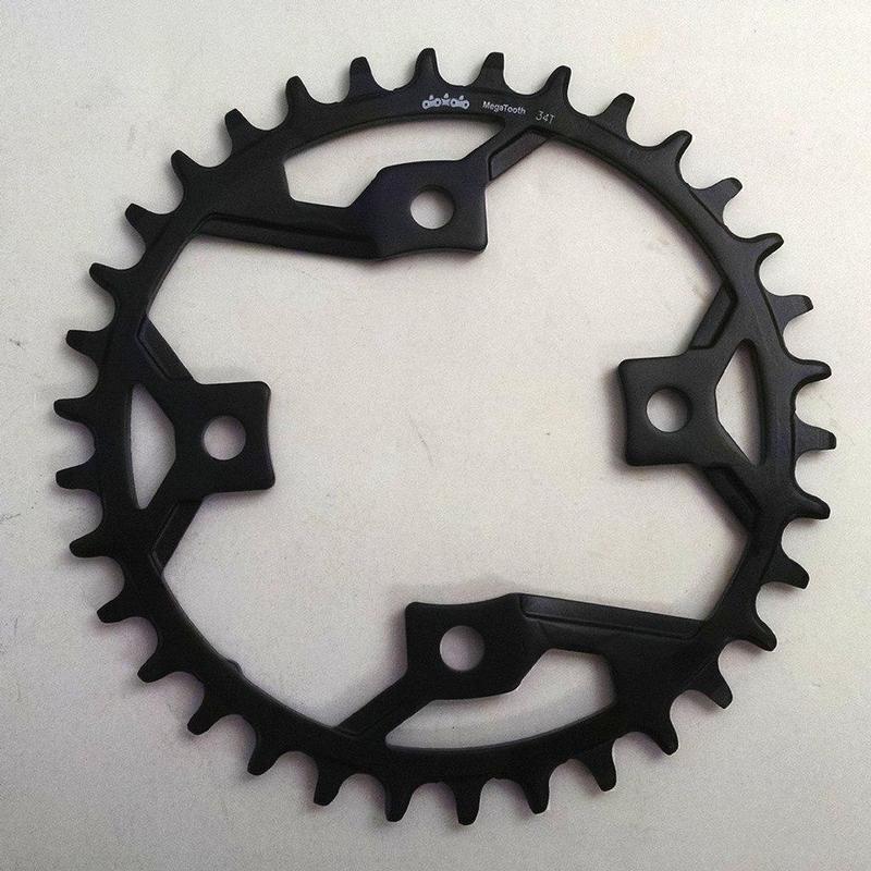FSA Gamma Pro MegaTooth Steel Chainring, 30 tooth, 4 bolt x 82mm ABS BCD, Black (WA786)