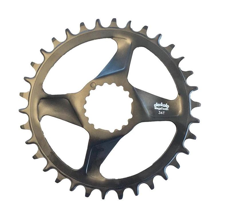 FSA, Comet DM Megatooth, Chainring, Teeth: 34, Speed: 12, BCD: Direct Mount, Single, Stainless Steel, Silver