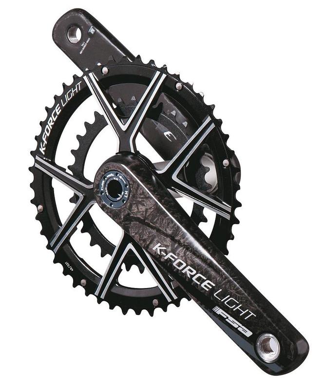 FSA Crankset, K-Force Modular, 46/30T x 175mm, 386EVO, N-11, Carbon, Black (CK-OS8303CC/DM/86)