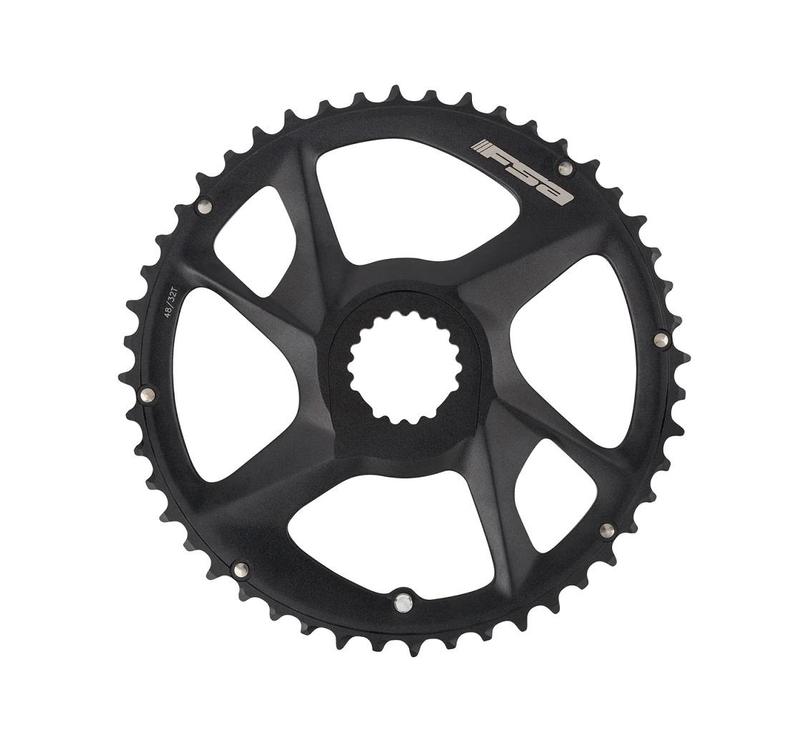 FSA SL-K Modular Outer Chainring, 46T, Direct Mount, For Use With 30T, Black (WA077)