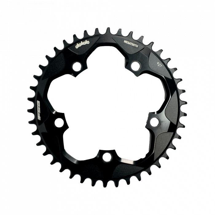 FSA Chainring, Road Megatooth, 36T, 5 x 110mm BCD, Black (CX)
