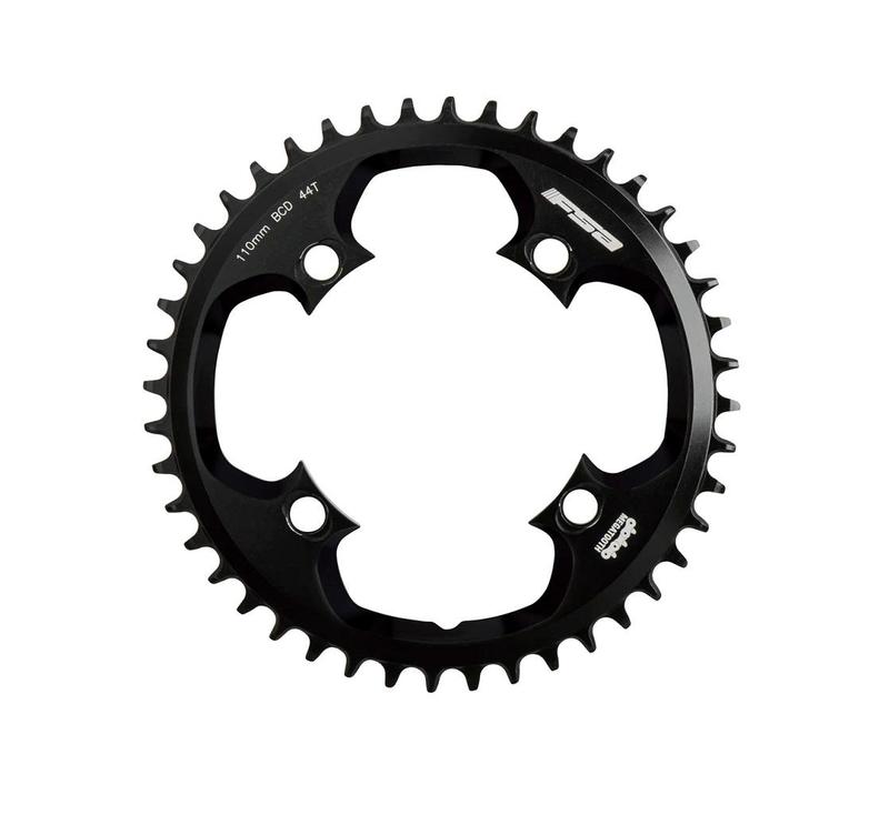 FSA Chainring, SL-K Megatooth, 36T, 4 x 110mm ABS BCD, 1 x Road/CX, Black