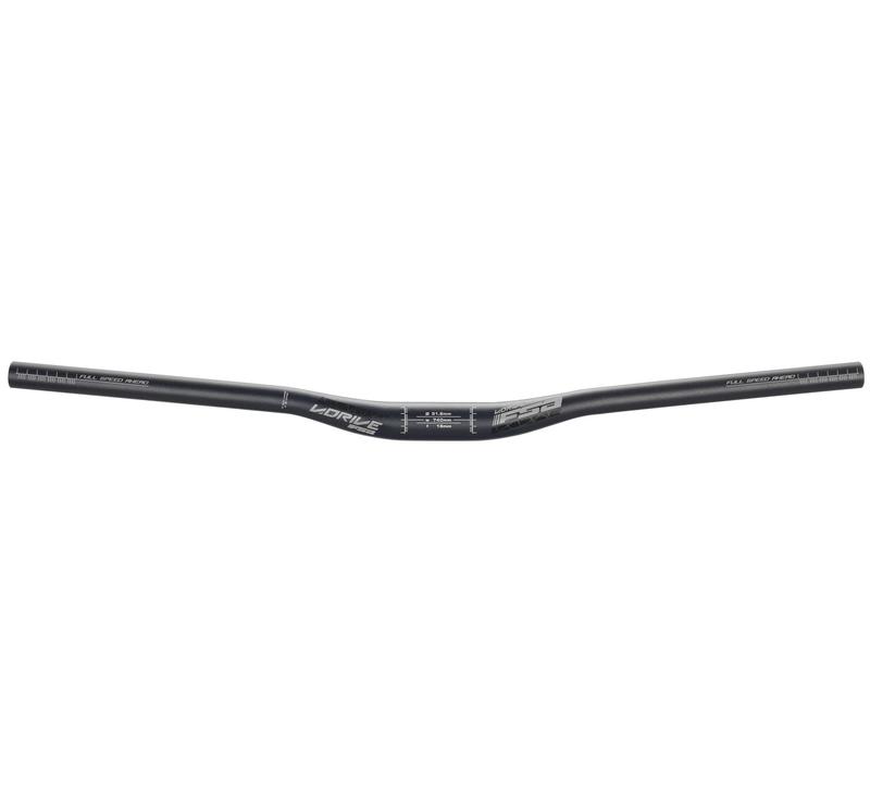 FSA V-Drive Alloy Handlebar, 15mm Rise x 31.8mm x 740mm, Black
