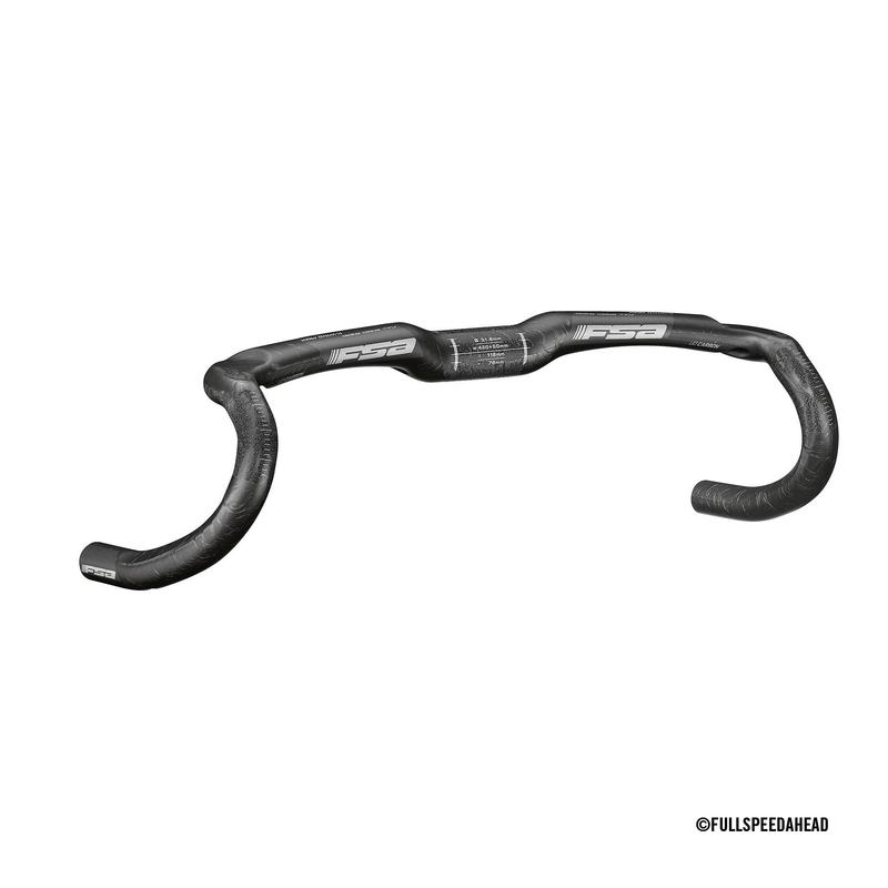 FSA K-Wing AGX Carbon Handlebar, 48cm x 31.8, Black