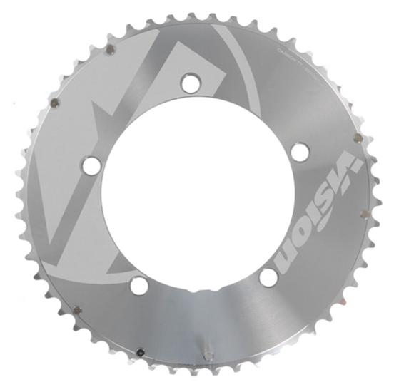 Vision Chainring, Aero Time Trial, 53T, 130mm BCD, Alloy, N-11, Silver