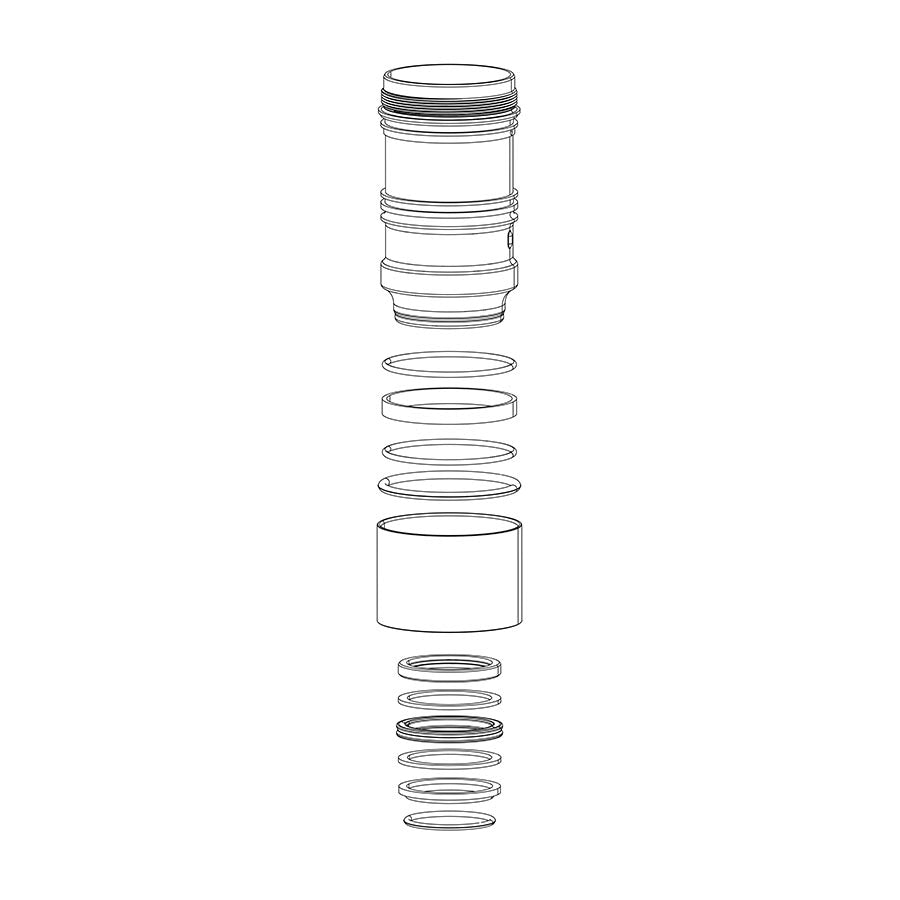 RockShox, Monarch B1, C1, D1 Air Can Assembly, 190x51/200x51 Debonair - Monarch B1 (Plus, RL, XX), C1 (R, RT, RT3), D1 (RT3)