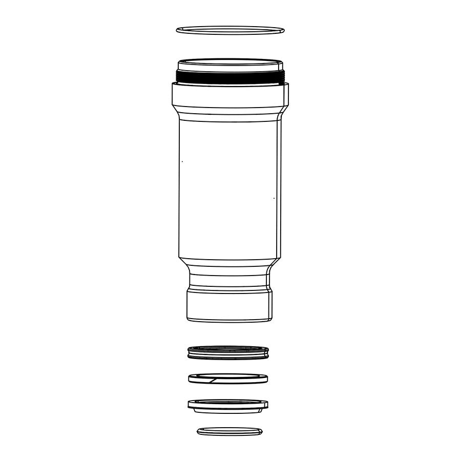 RockShox, SIDluxe SoloAir Can, 185/210x47.5-55mm, 11.4118.059.009