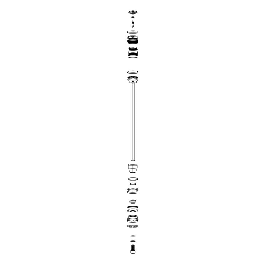 RockShox, Solo Air Spring for Bluto SA 100, 120mm, 11.4018.010.143