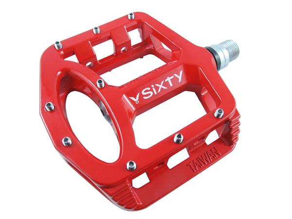 V-Sixty MG1 Magnesium Sealed Flat/Platform Pedal, Red