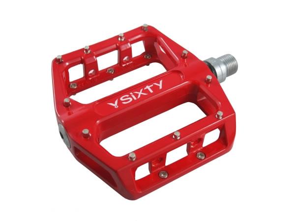 V-Sixty B-87 Flat/Platform Pedal with Sealed Bearings, Red