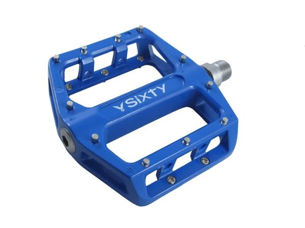 V-Sixty B-87 Flat/Platform Pedal with Sealed Bearings, Blue