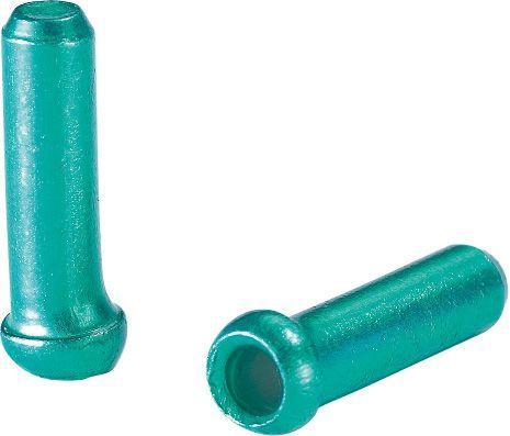 Alligator SIS/Brake Alloy Cable Ends, Green /500 bottle
