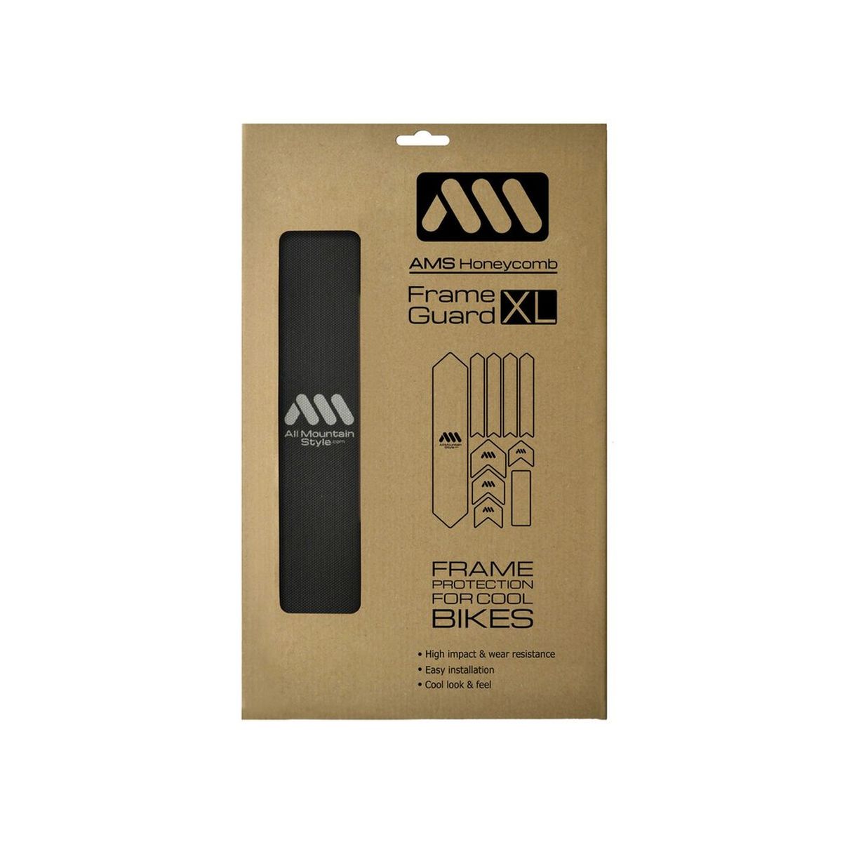 ALL MOUNTAIN STYLE FRAME GUARD BLACK/SILVER EXTRA
