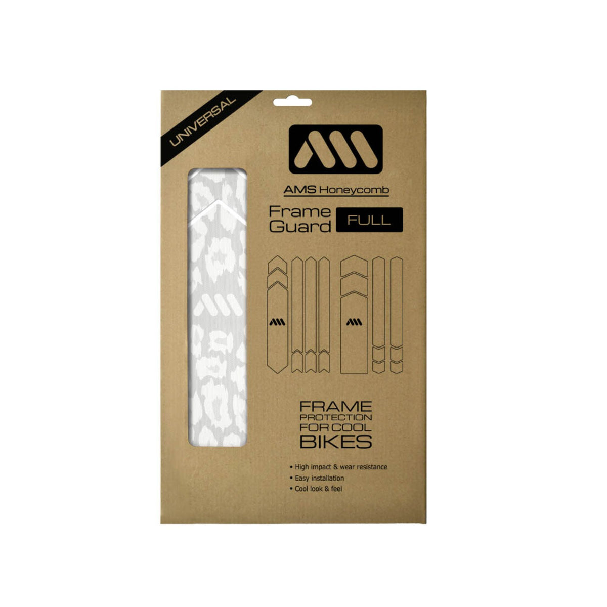 ALL MOUNTAIN STYLE FRAME GUARD CHEETAH WHITE FULL