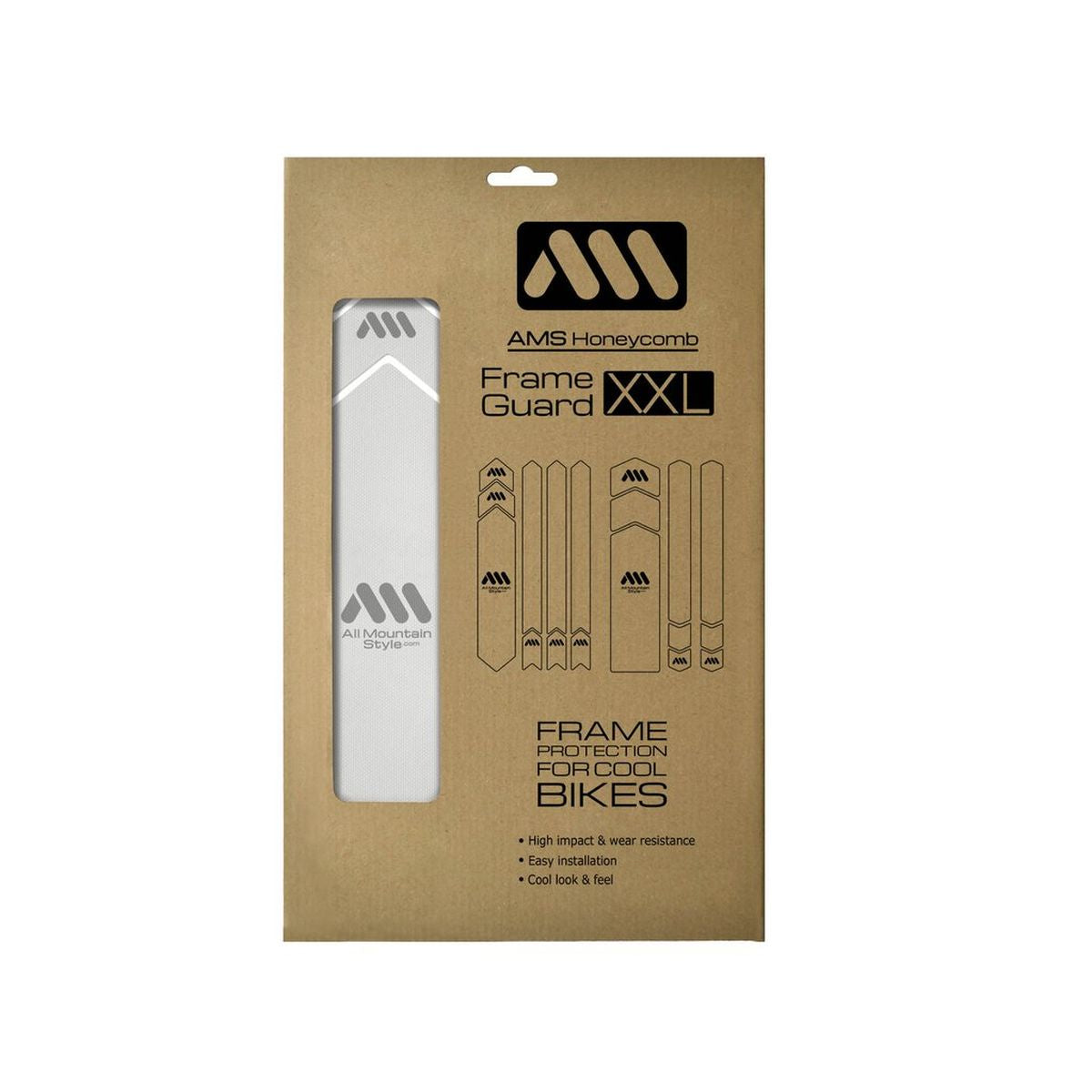 ALL MOUNTAIN STYLE FRAME GUARD CLEAR/SILVER FULL