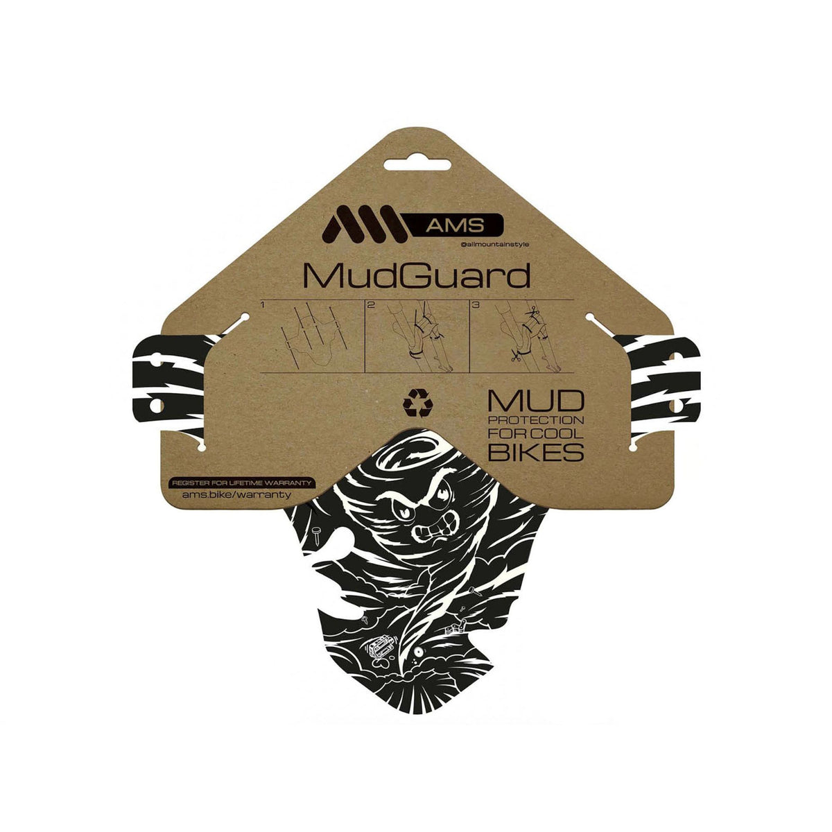 ALL MOUNTAIN STYLE MUD GUARD TORNADO WHITE