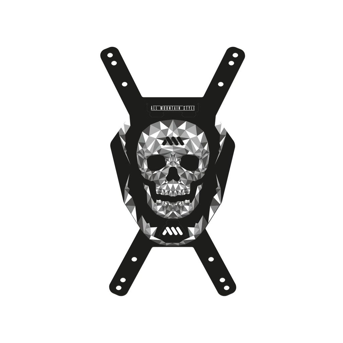 ALL MOUNTAIN STYLE NUMBER PLATE SKULL/BLACK
