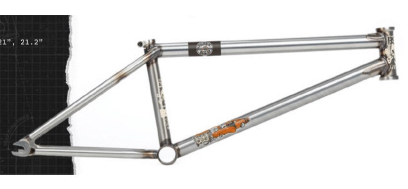 BSD GRIME V2 FRAME CLEAR RAW 20.8"