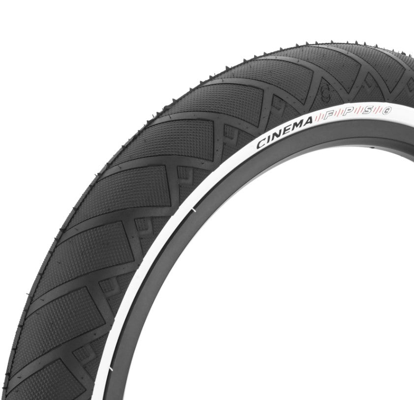 FPS TIRE 2.5 BLK / WHITE WALL