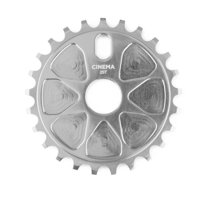 CINEMA ROCK SPROCKET 25T SILVER