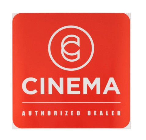 CINEMA AUTHORIZED DEALER STICKER