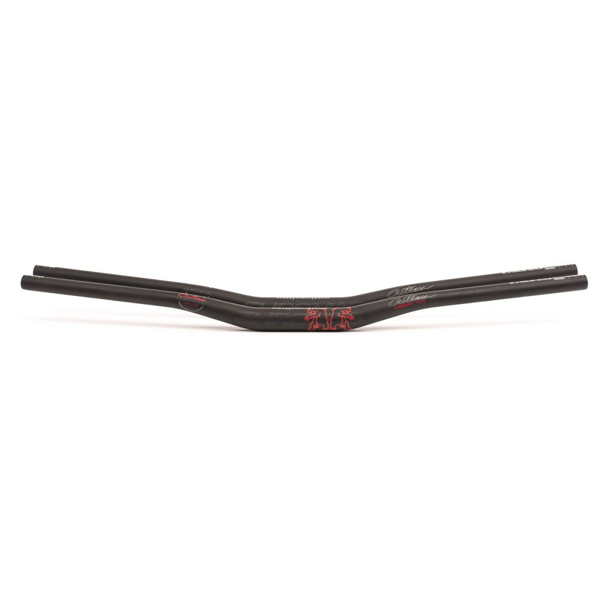Chromag Handlebars Fubars Cutlass Carbon 31.8mm Clamp 25mm Rise 800mm Wide Black/Red