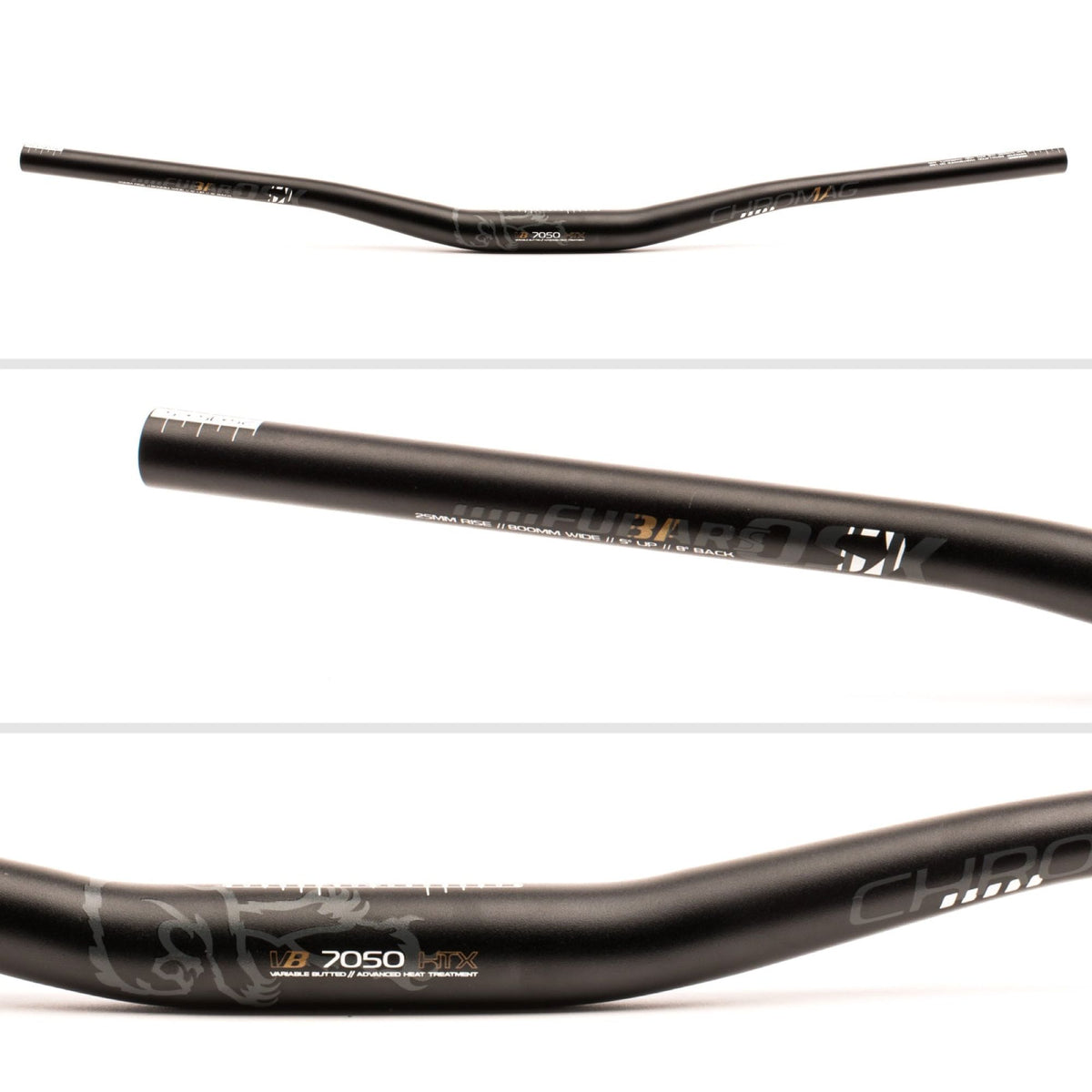 Chromag Handlebars OSX 31.8mm Clamp 25mm Rise- Black