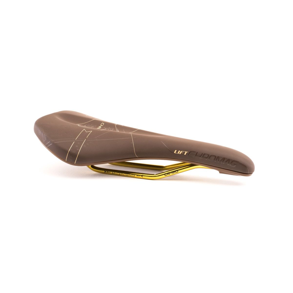 Chromag Saddle Lift Rawhide/Gold Rails