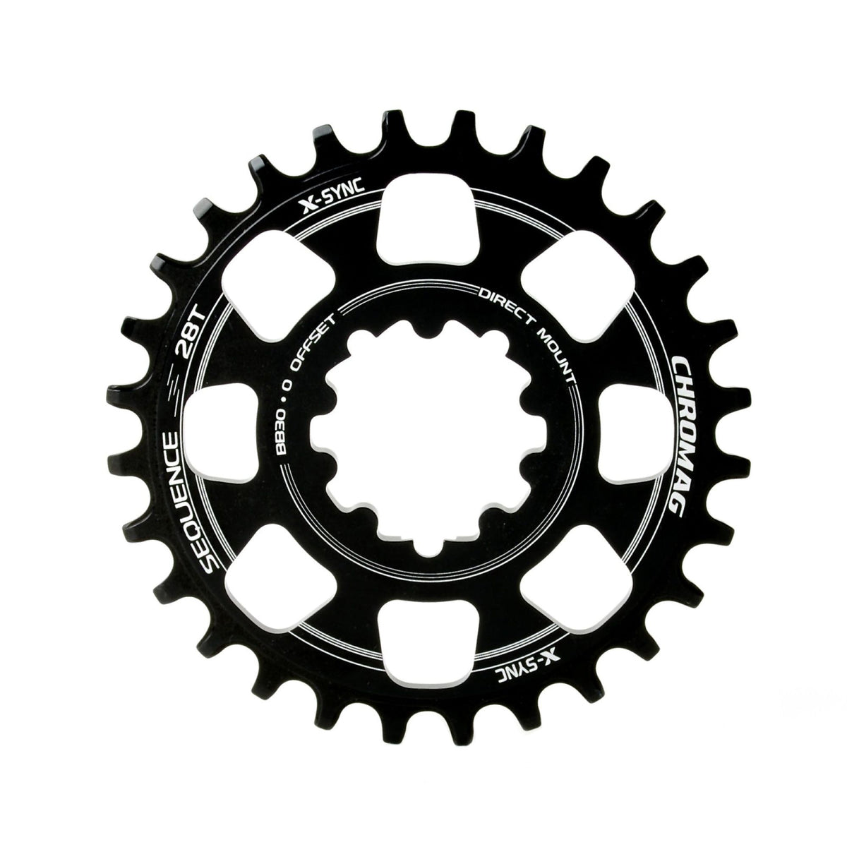 Chromag Sequence Chainring 8-Bolt 28T- Black